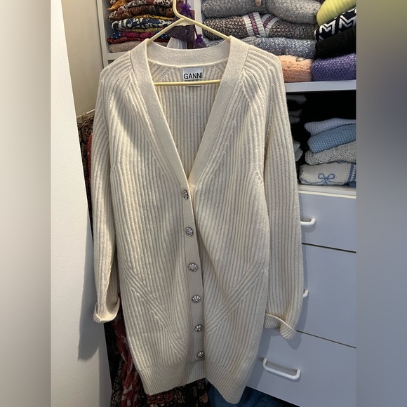 Ganni Long Cardigan size S - Picture 2 of 5